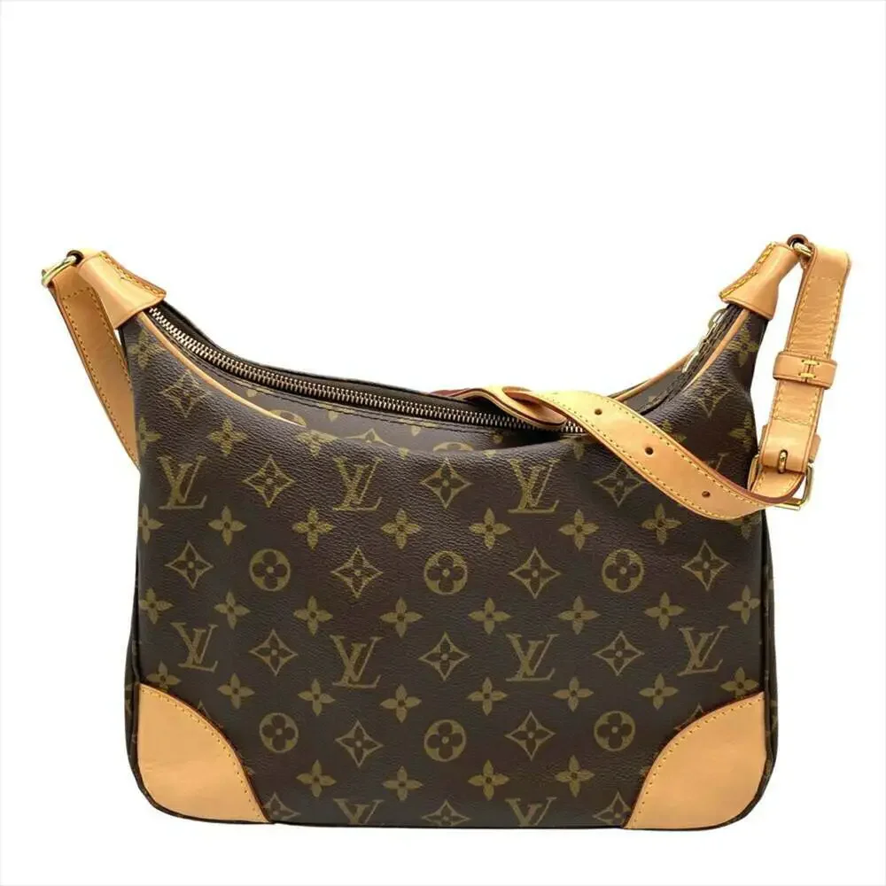 LOUIS VUITTON Brown Monogram Canvas Boulogne 30 Shoulder Bag